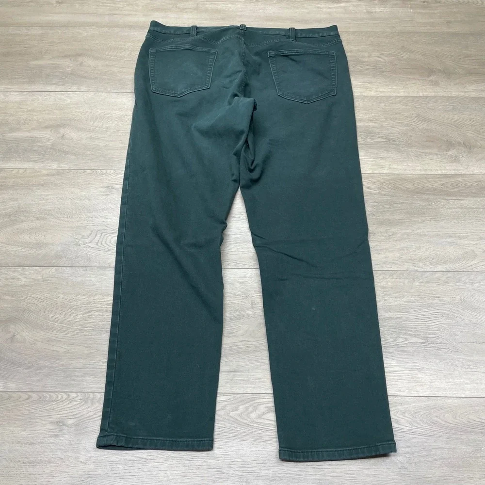 Banana Republic Traveler Pants Mens 38x32 Green Athletic Tapered Fit 360745-04
